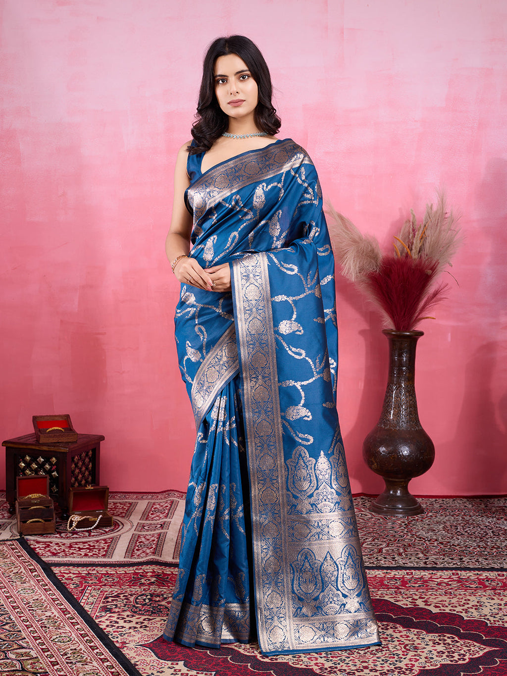 Vedant Vastram Banarasi Silk Fashion Saree - Morpinch | Grocsy