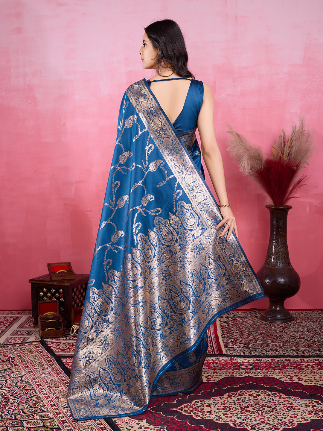 Vedant Vastram Banarasi Silk Fashion Saree - Morpinch | Grocsy
