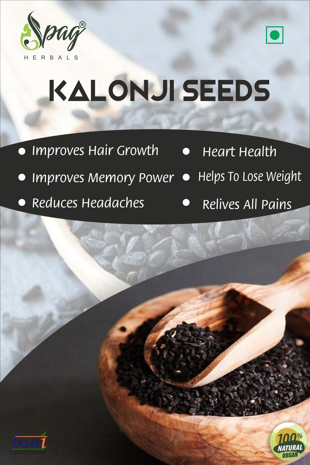 Spag Herbals Kalonji Seeds | Grocsy