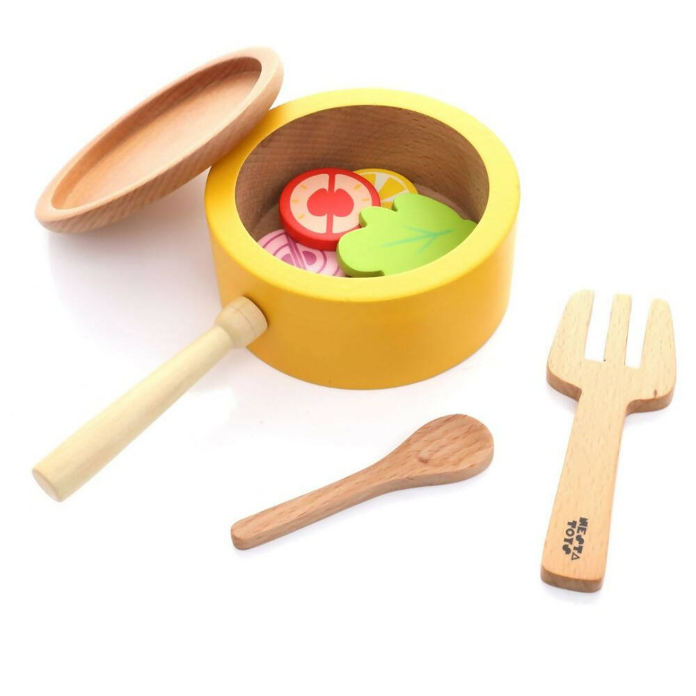 Nesta Toys Kitchen Play Set | Beech Wood Cooking Set | Grocsy