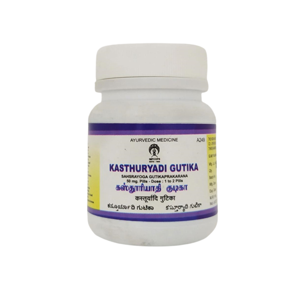 Impcops Ayurveda Kasthuryadi Gutika Tablets | Grocsy