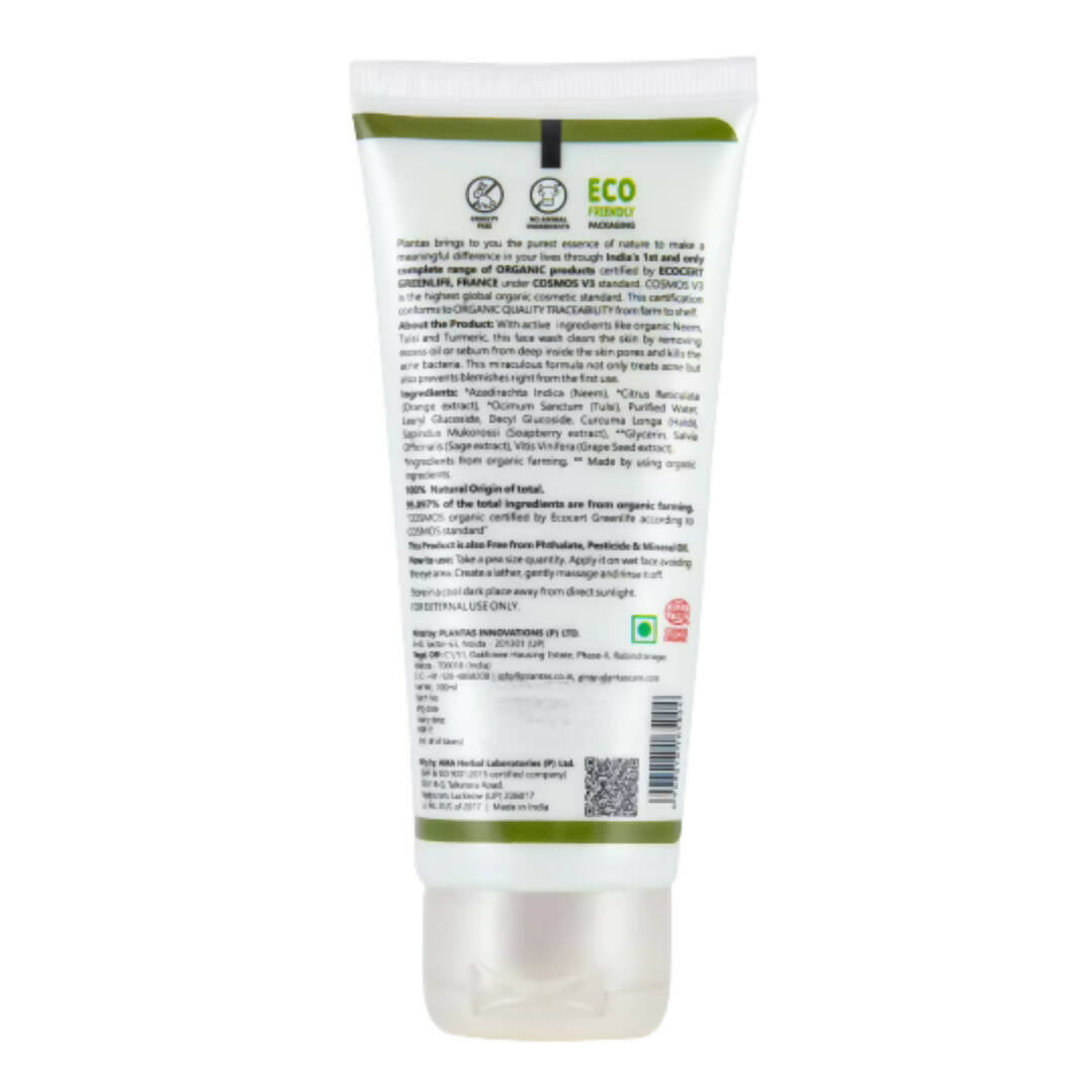 Plantas Purifying & Acne Control Organic Face Wash | Grocsy