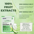 Sanfe Instant Hydration Cucumber Facial Mask | Grocsy