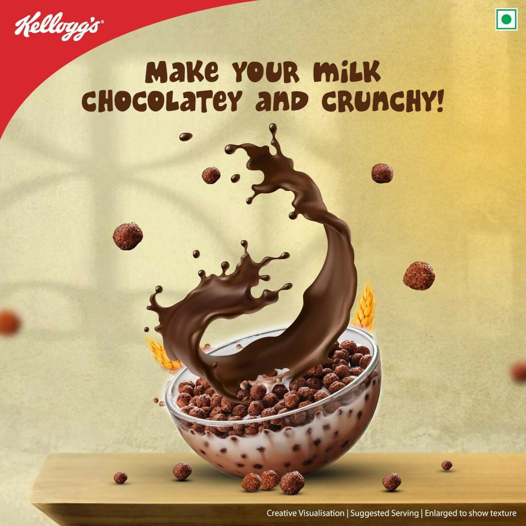 Kellogg's Multigrain Chocos Chotta Ladoo, Breakfast Cereal for Kids | Grocsy