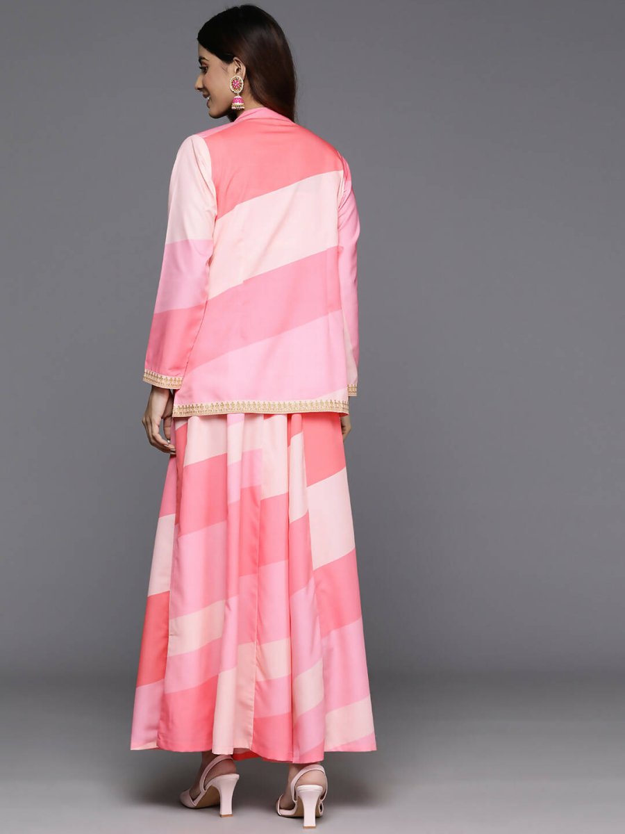 Ahalyaa Women's Traditional Wear Co-ods - Pink | Grocsy