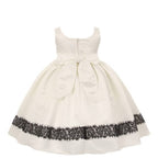 Asmaani Baby Girl's Off-White Colour Satin A-Line Maxi Full Length Dress (AS-DRESS-22171) | Grocsy