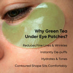 mCaffeine Green Tea Hydrogel Under Eye Patches for Fine Lines | Grocsy