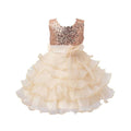 Asmaani Baby Girl's Gold Color Satin Knee Length Frock (AS-dress-22070) | Grocsy