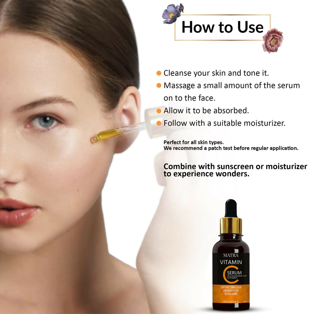 Matra Vitamin C Ultra Glow Serum Helps Lightening Complexion & Delays Aging | Grocsy