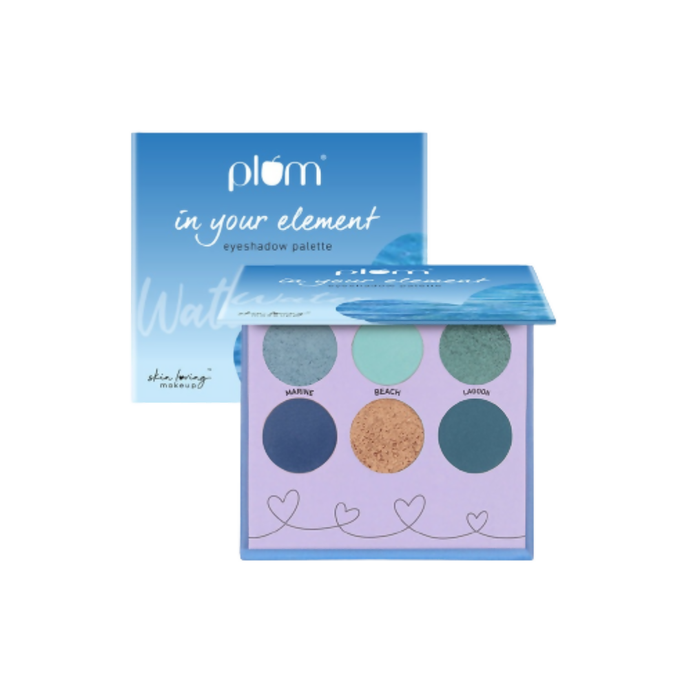 Plum In Your Element Eyeshadow Palette Easy to Blend 6-in-1 Palette 02 Water | Grocsy
