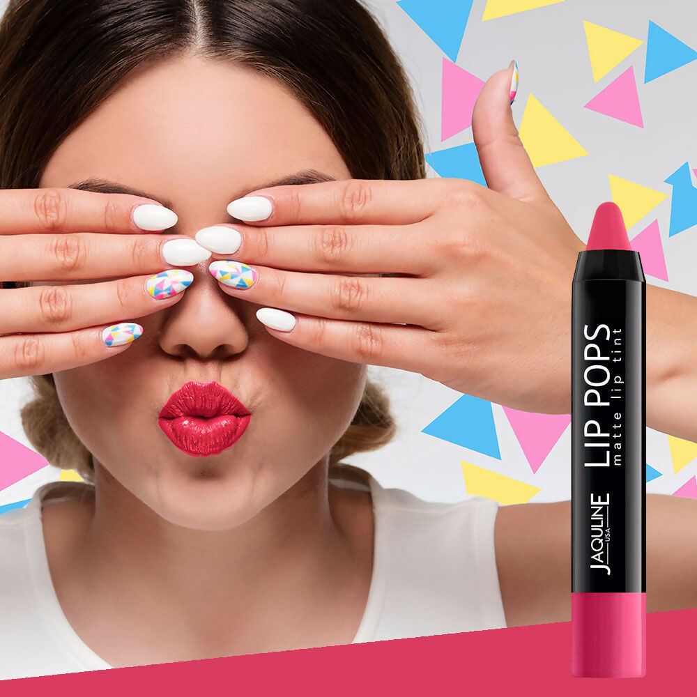 Jaquline USA Lip Pops Matte Lip Tint - Pink Pop 06 | Grocsy