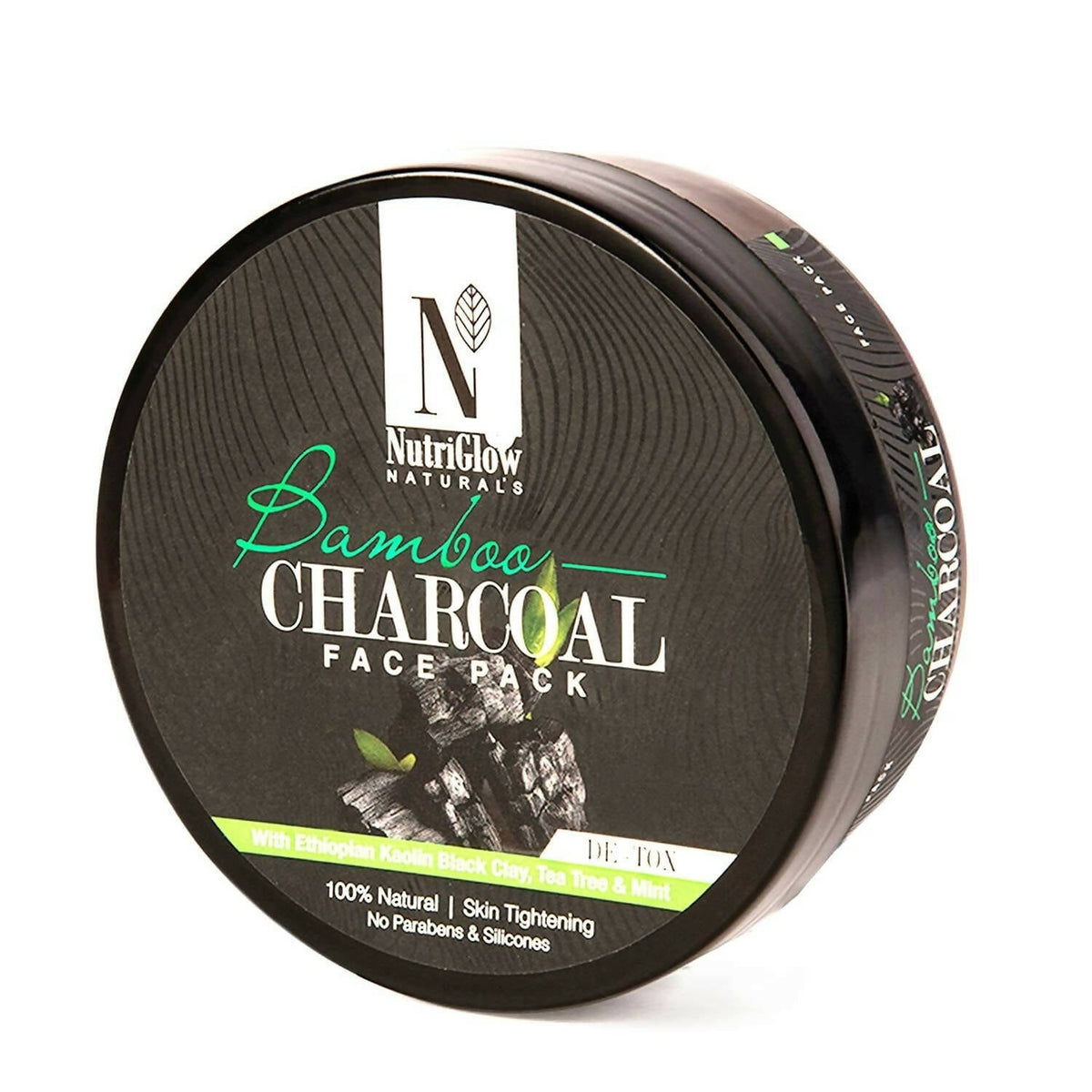 NutriGlow NATURAL'S Bamboo Charcoal Face Pack | Grocsy
