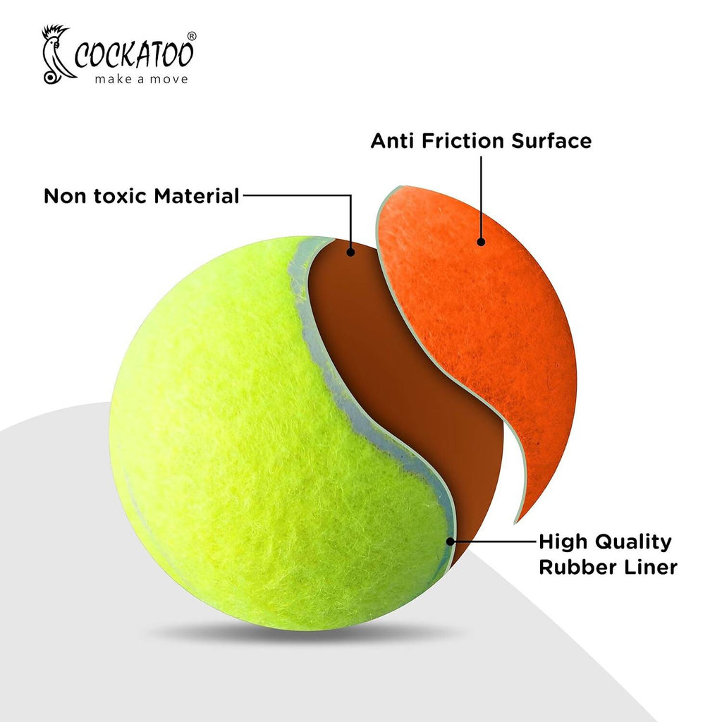 Cockatoo Rubber Cricket Tennis Ball (Pack of 2) - Limited Time Offer - Swadesiicart