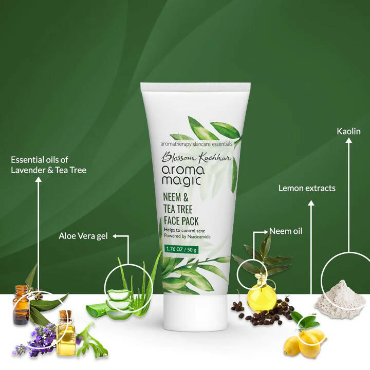 Blossom Kochhar Aroma Magic Neem & Tea Tree Face Pack | Grocsy