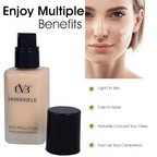 CVB Ft-808 Natural Anti Pollution Peach Cream Foundation Oil-Free | Grocsy