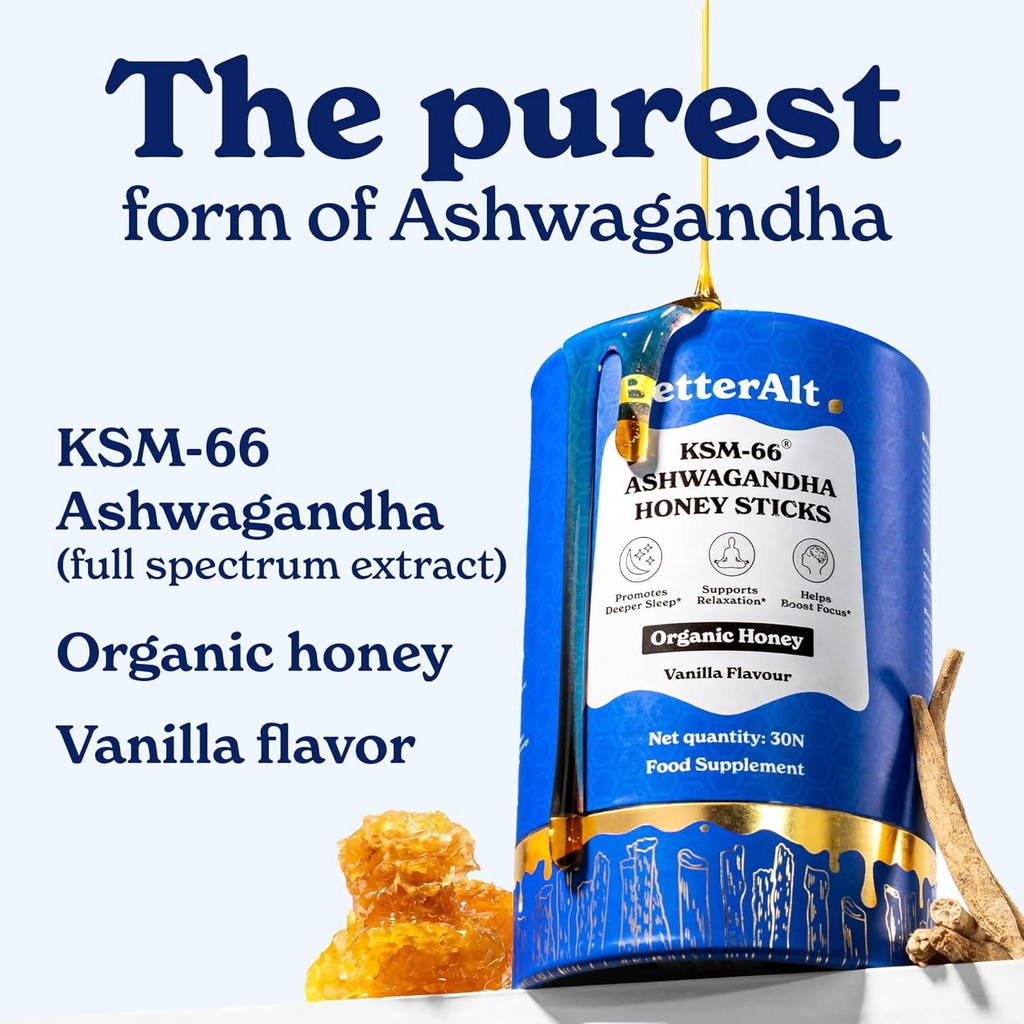 Better Alt KSM-66 Ashwagandha Honey Sticks | Grocsy