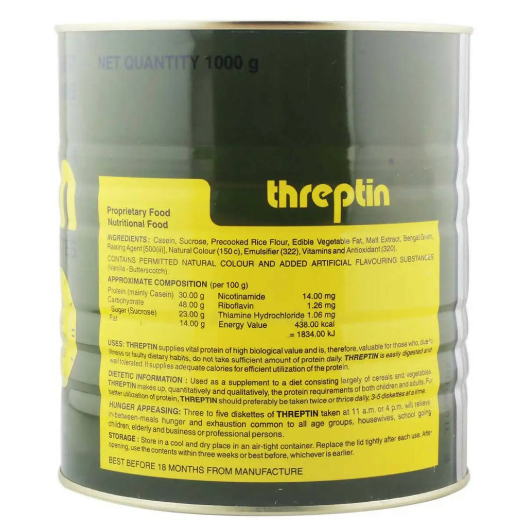 Threptin High-Calorie Protein Diskettes - Vanilla Flavor | Grocsy