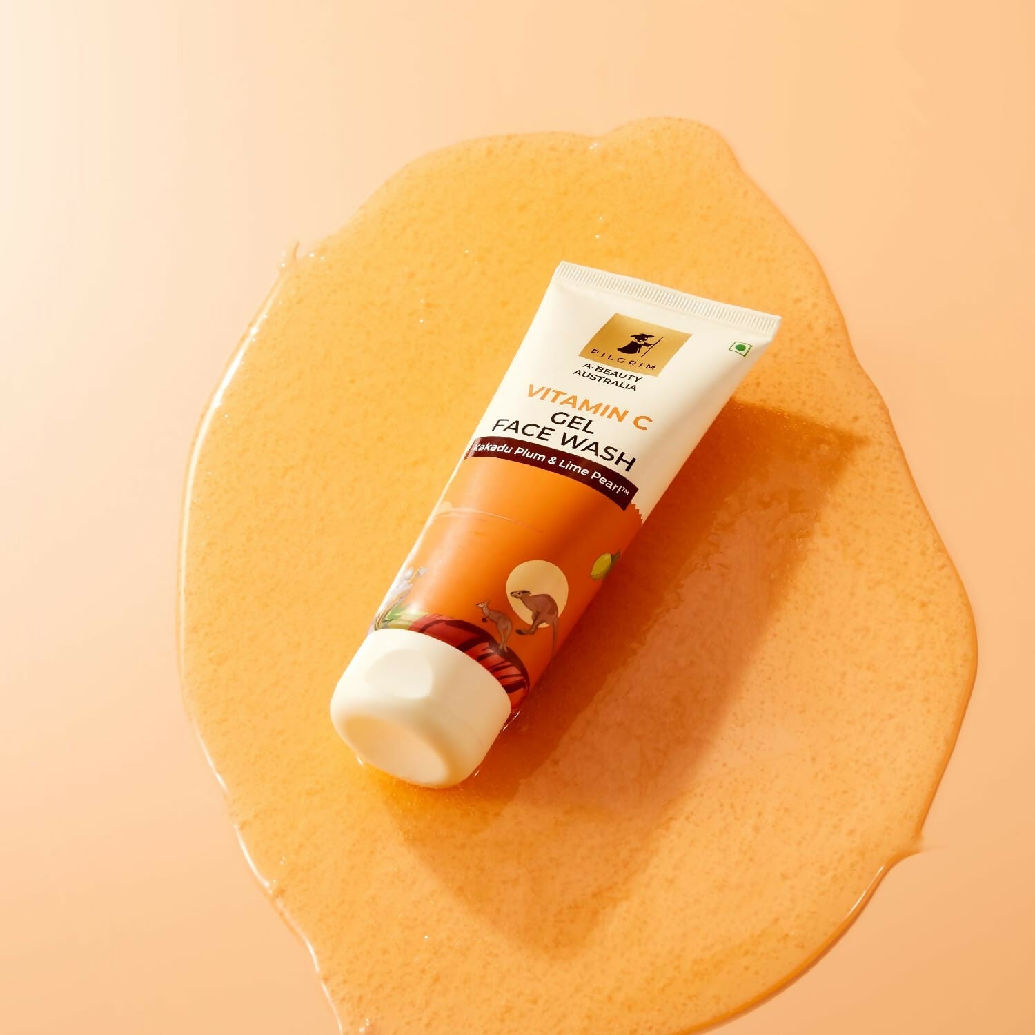 Pilgrim Australian Vitamin C Gel Face Wash For Glowing Skin With Kakadu Plum & Lime Pearl | Grocsy
