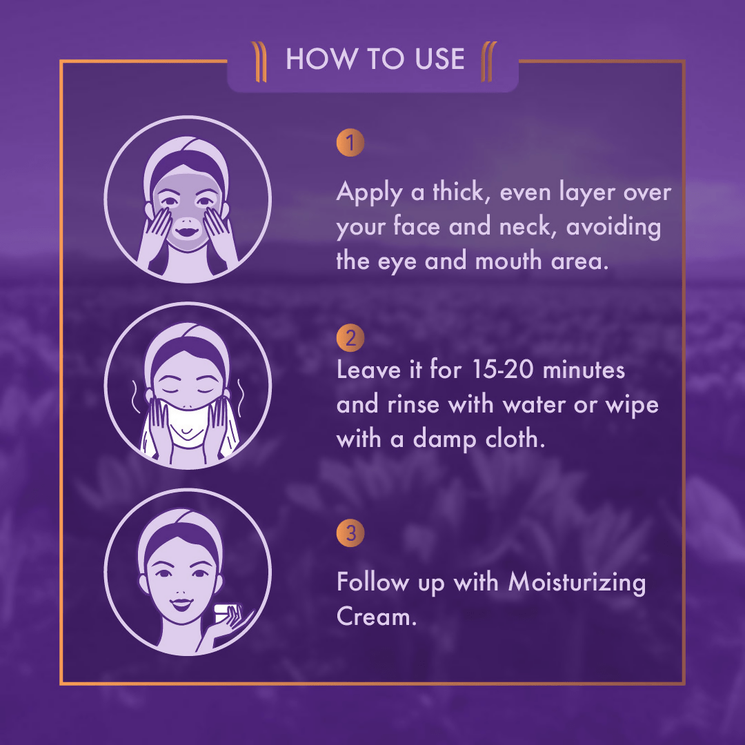 Ayuga Kashmiri Saffron Face Mask | Grocsy