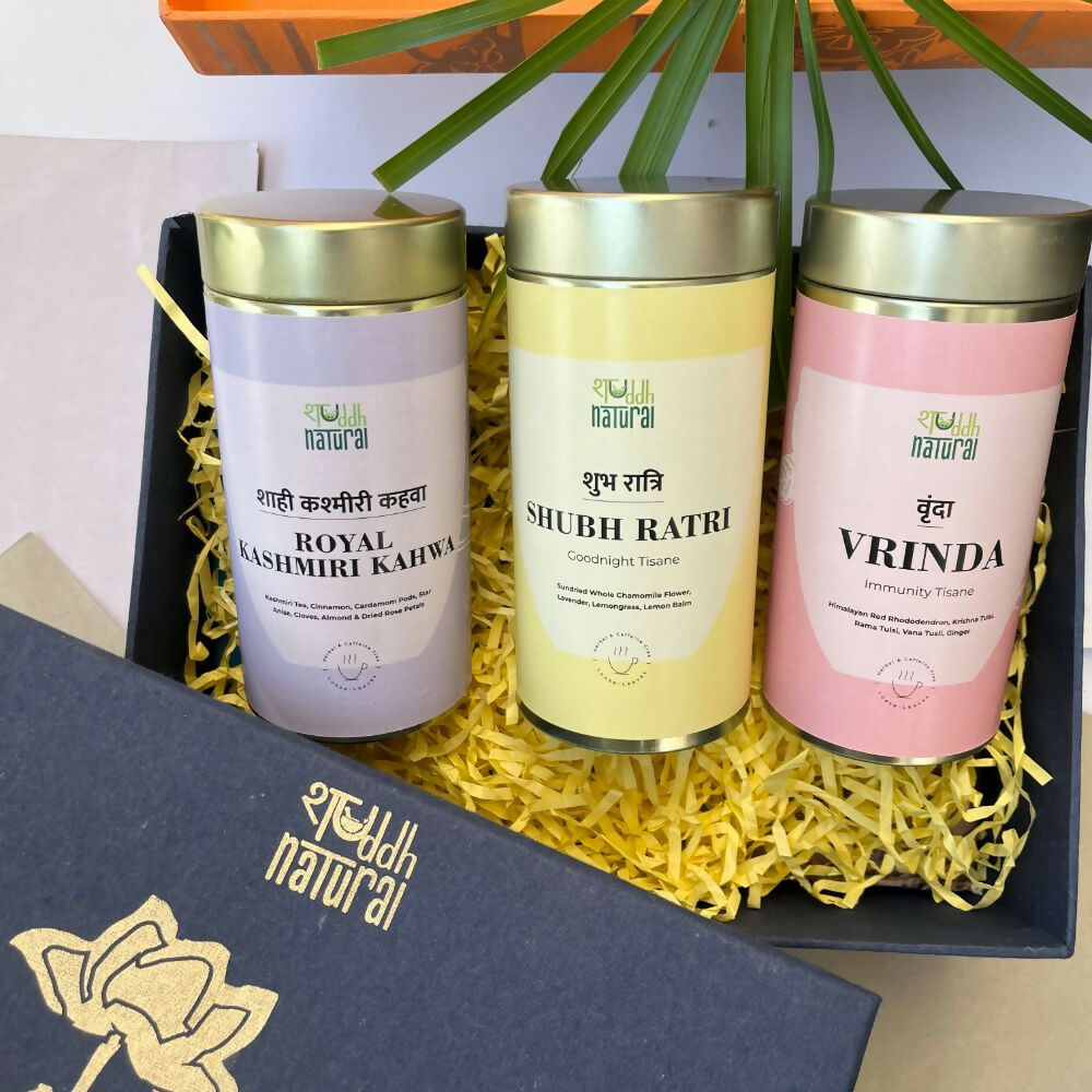 Shuddh Natural Festive Diwali Gift Hamper - Tea Tisane | Grocsy