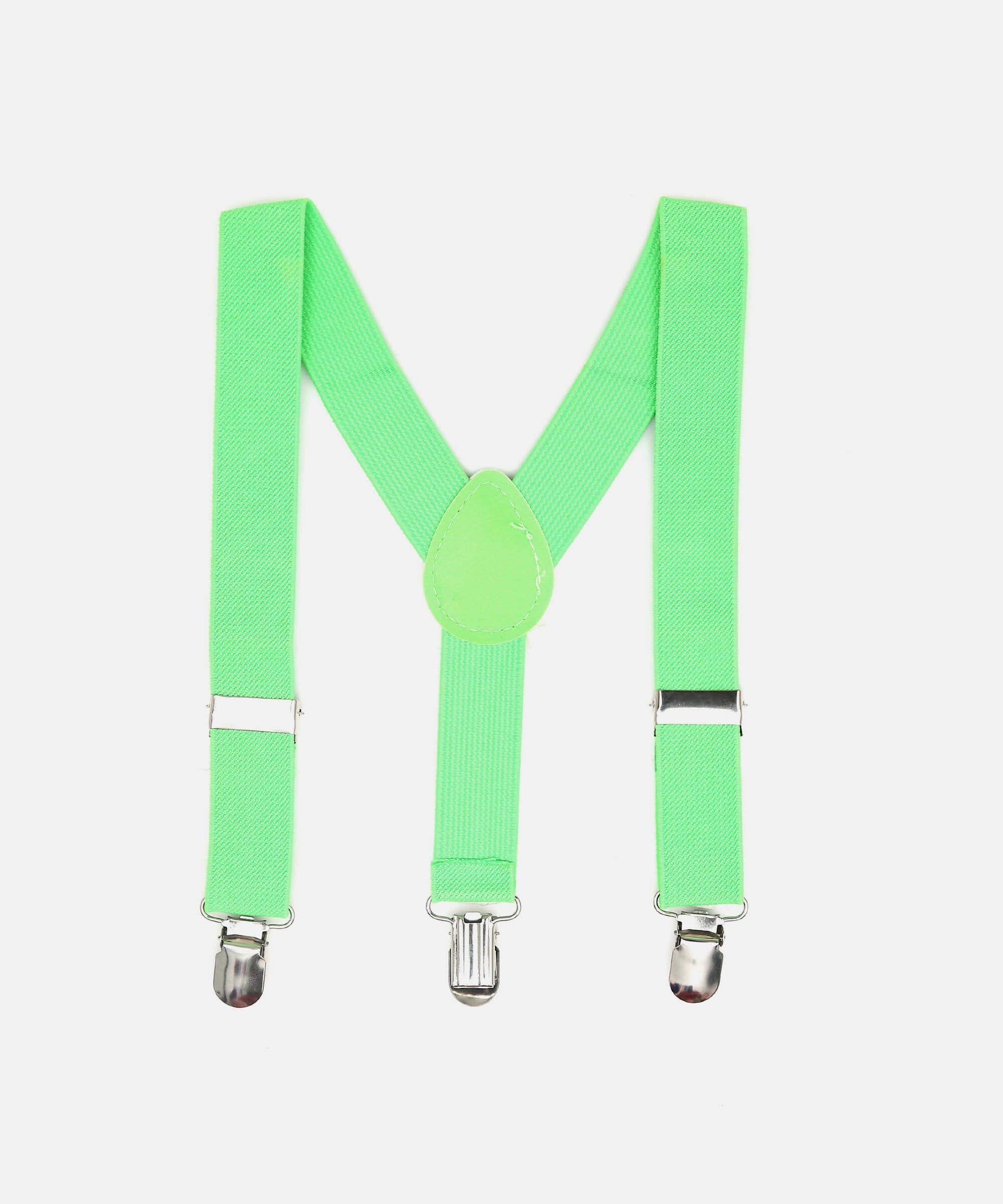 Manet Boys Solid Suspenders - Green | Grocsy