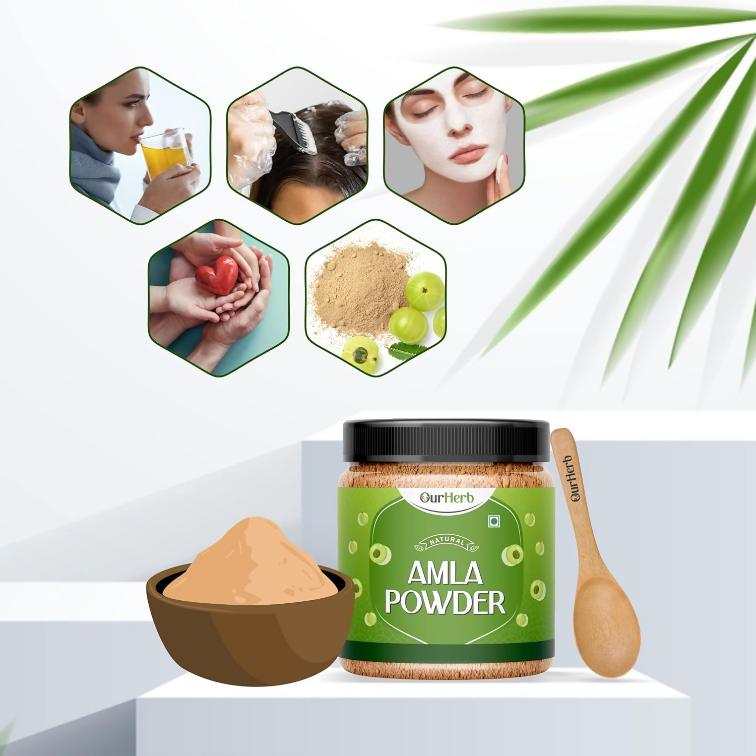OurHerb Pure & Natural Amla Powder for Health, Skin & Hair | Grocsy