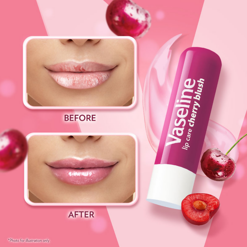 Vaseline Lip Care Lip Balm Stick - Cherry Blush | Grocsy