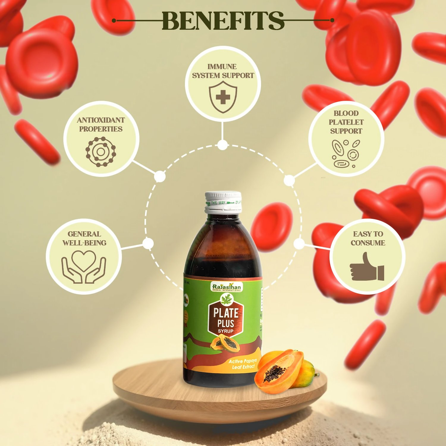 Rajasthan Herbals Plate Plus Syrup | Grocsy