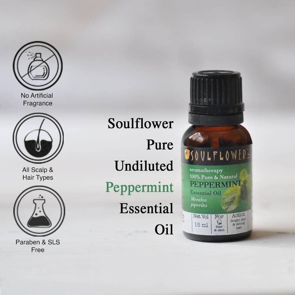 Soulflower Peppermint Essential Oil | Grocsy