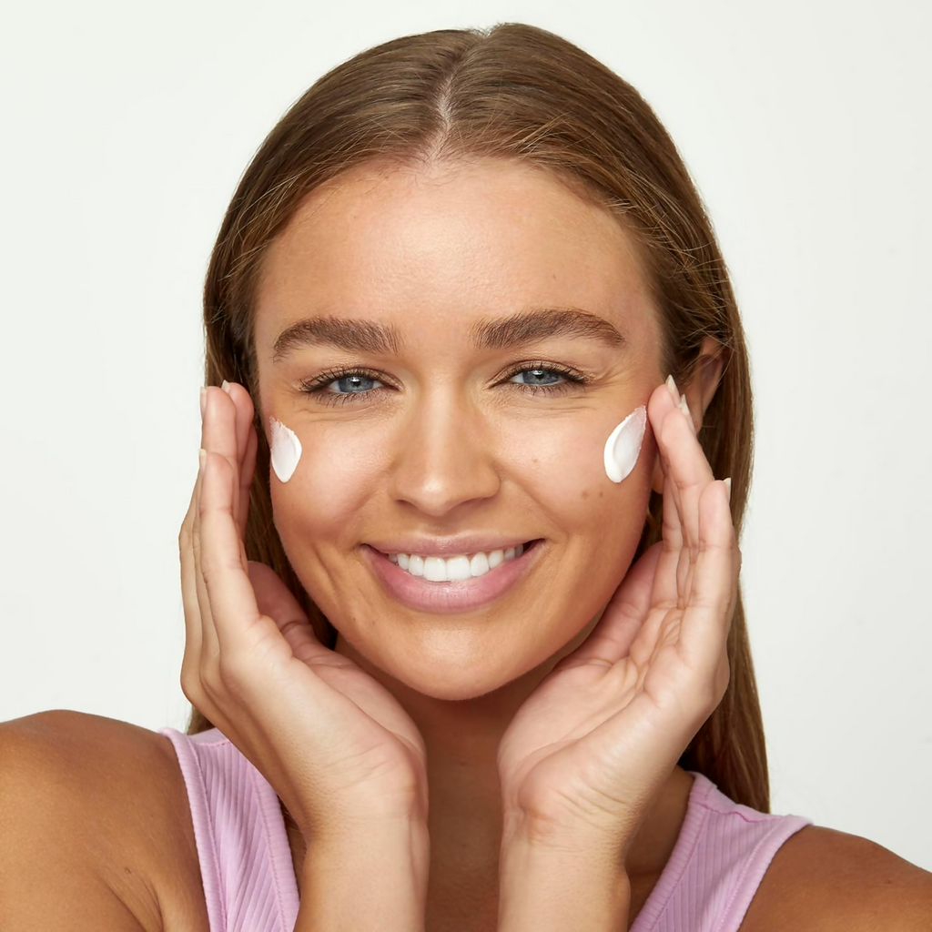 Natio Rosewater Hydration Moisture Balance Day Cream SPF 50+ | Grocsy