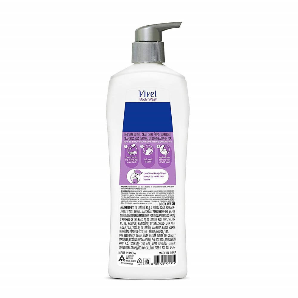 Vivel Lavender & Almond Oil Body Wash | Grocsy