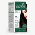Biotique Herbcolor 3N Darkest Brown 50Gm + 110Ml | Grocsy