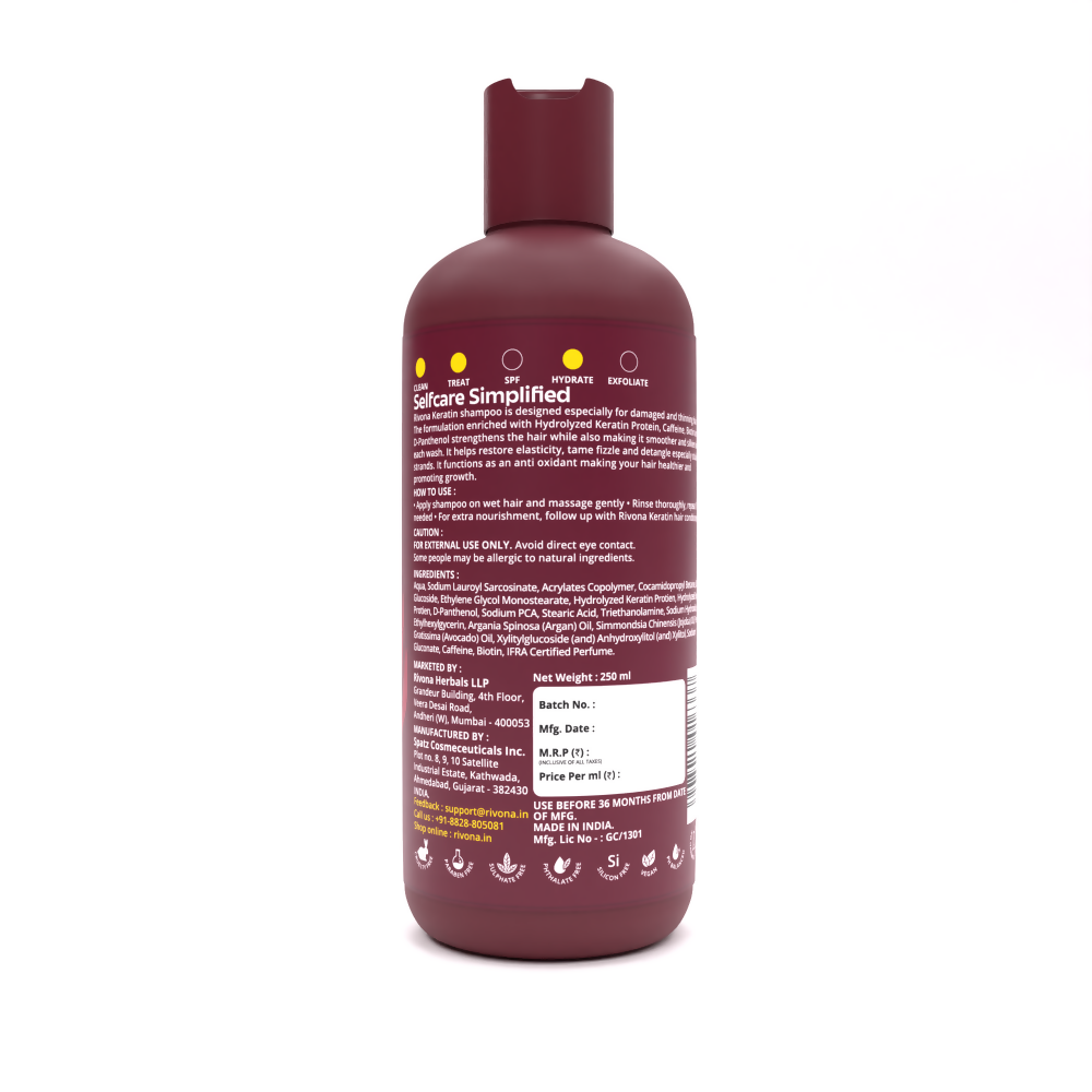 Rivona Naturals Keratin Therapy Shampoo | Grocsy