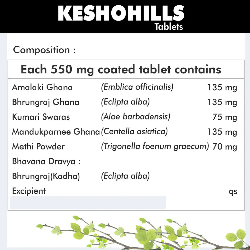 Herbal Hills Ayurveda Keshohills Tablets | Grocsy