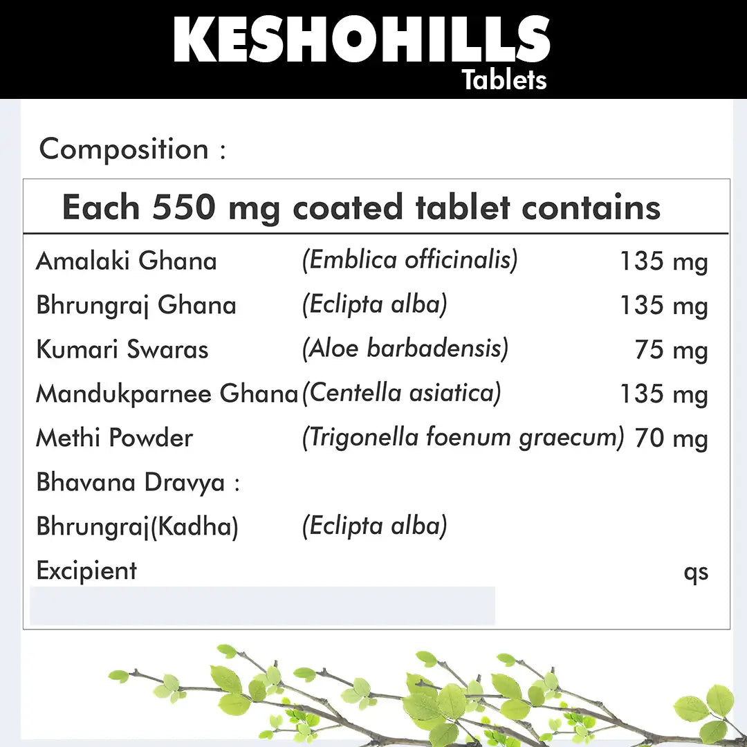 Herbal Hills Ayurveda Keshohills Tablets | Grocsy