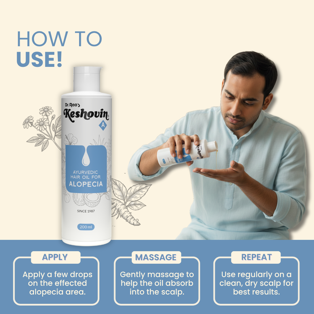 Dr. Rao's Keshovin -A Ayurvedic Hair Oil for Alopecia | Grocsy