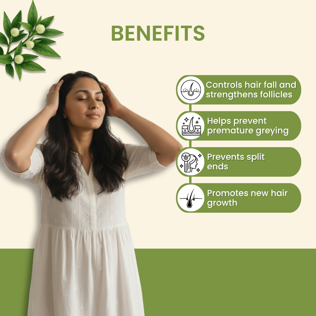 Dr. Rao's Keshovin -H Ayurvedic Hair Growth Oil | Grocsy