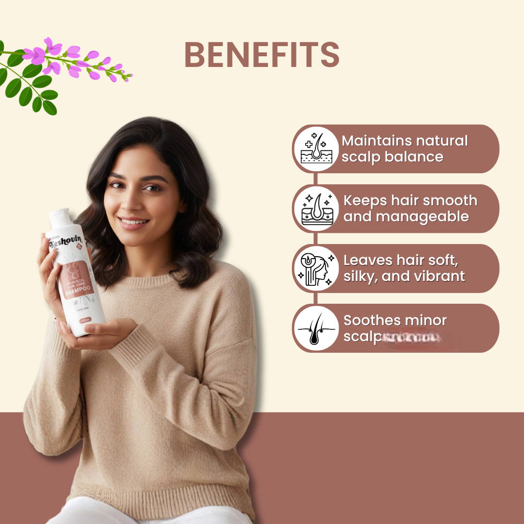 Dr. Rao's Keshovin Herbal Ayurvedic Hair Shampoo For Healthy Scalp And Hair Growth | Grocsy