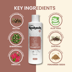 Dr. Rao's Keshovin Herbal Ayurvedic Hair Shampoo For Healthy Scalp And Hair Growth | Grocsy