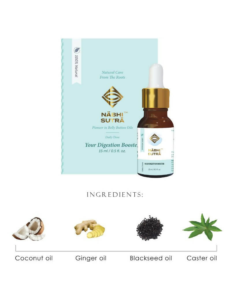 Nabhi Sutra Daily Digestion & Detox - Belly Button Oil | Grocsy