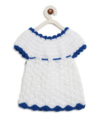 ChutPut Hand knitted Crochet Elsa Dress with Cap For Baby Girls - White | Grocsy