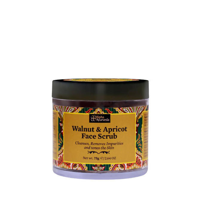 Bipha Ayurveda Walnut & Apricot Face Scrub | Grocsy