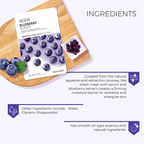 The Face Shop Real Nature Blueberry Face Mask - Korean Skincare | Grocsy