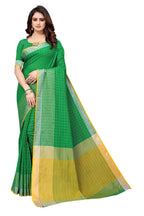 Vamika Green Cotton Silk Saree | Grocsy