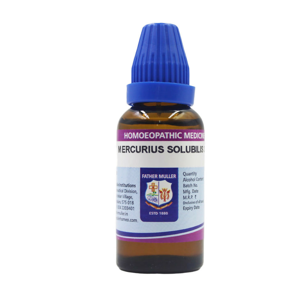Father Muller Mercurius Solubilis Dilution | Grocsy