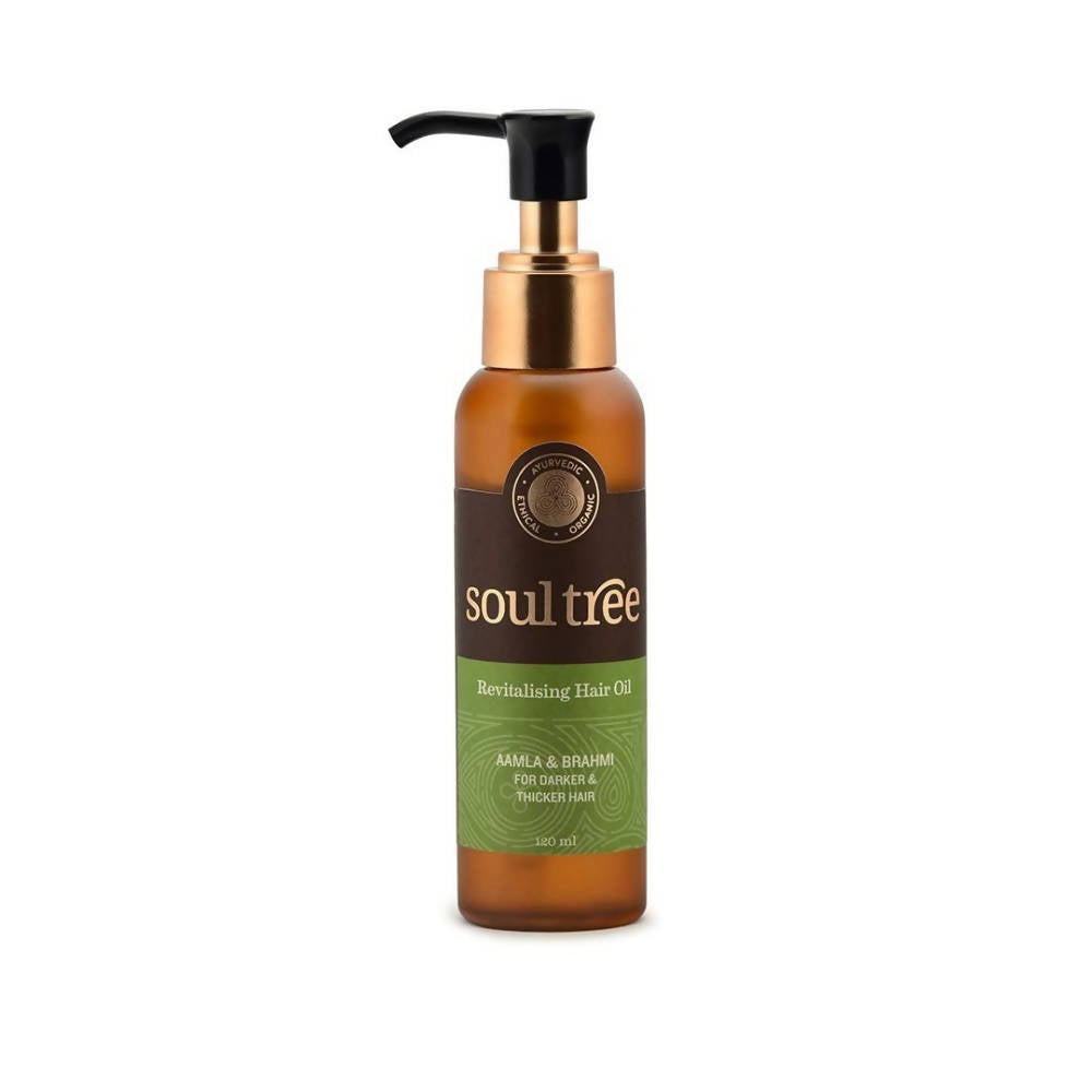 Soultree Revitalising Hair Oil with Aamla & Brahmi | Grocsy