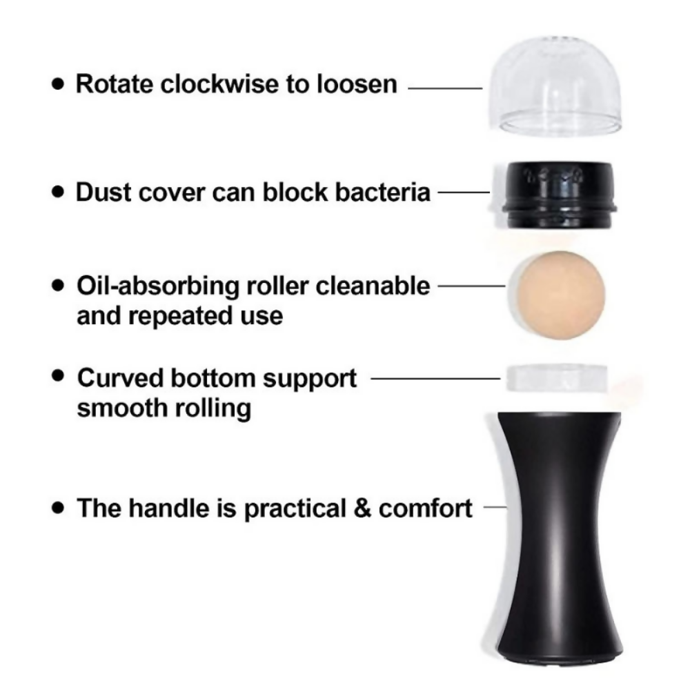 Bronson Professional Oil Absorbing Volcanic Face Roller | Grocsy