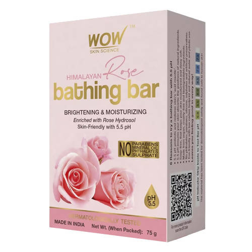Wow Skin Science Himalayan Rose Bathing Bar | Grocsy