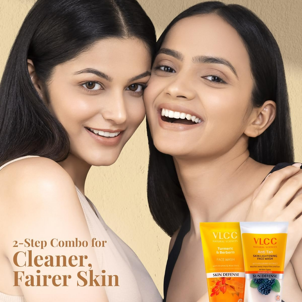 VLCC Turmeric & Berberis Face Wash + Anti Tan Face Wash | Grocsy