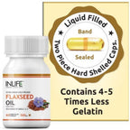 Inlife Flaxseed Oil Capsules With Gelatin | Grocsy